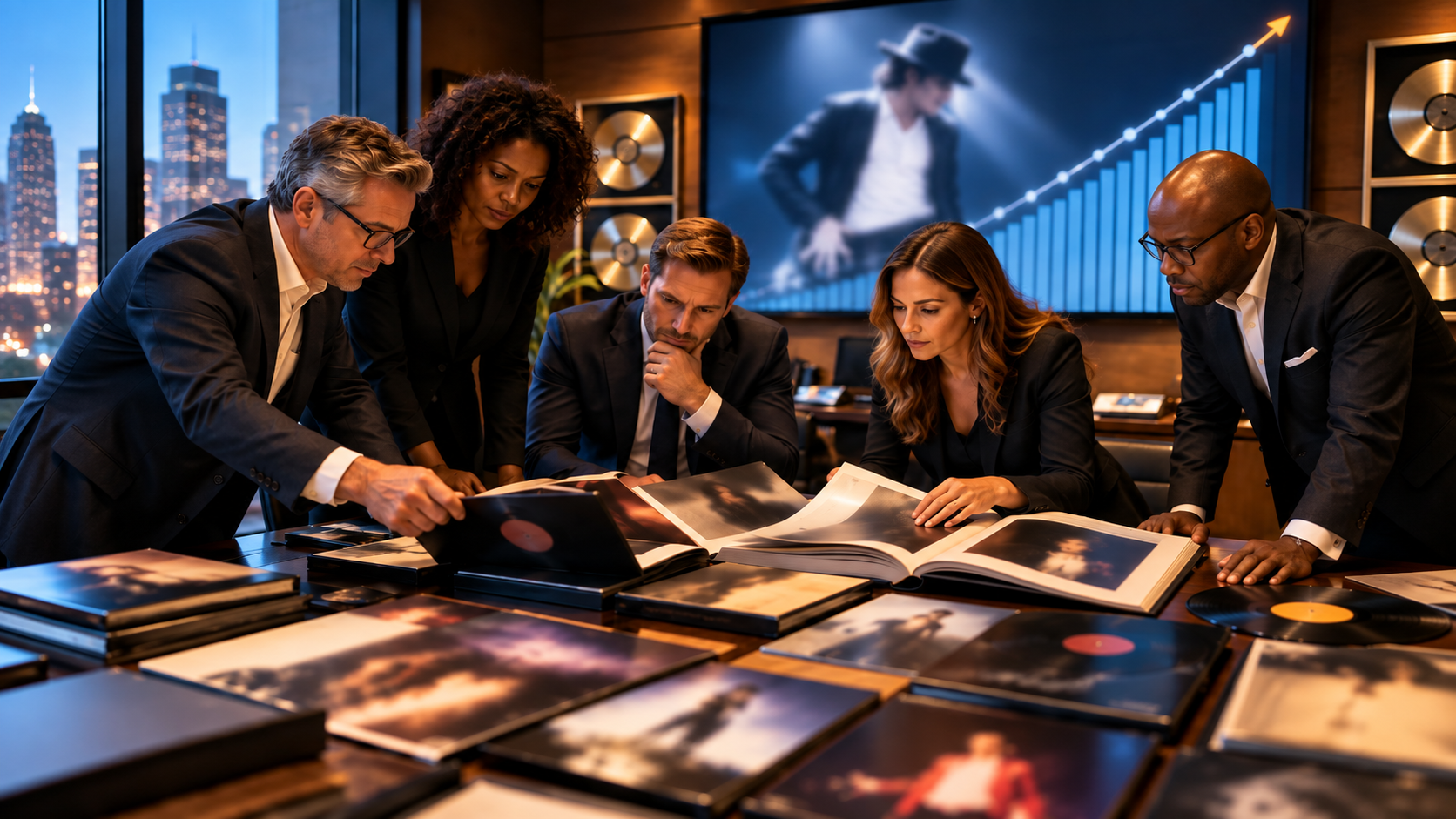 Music catalog ownership and legacy music rights representing Sony’s reported $600 million Michael Jackson catalog deal.