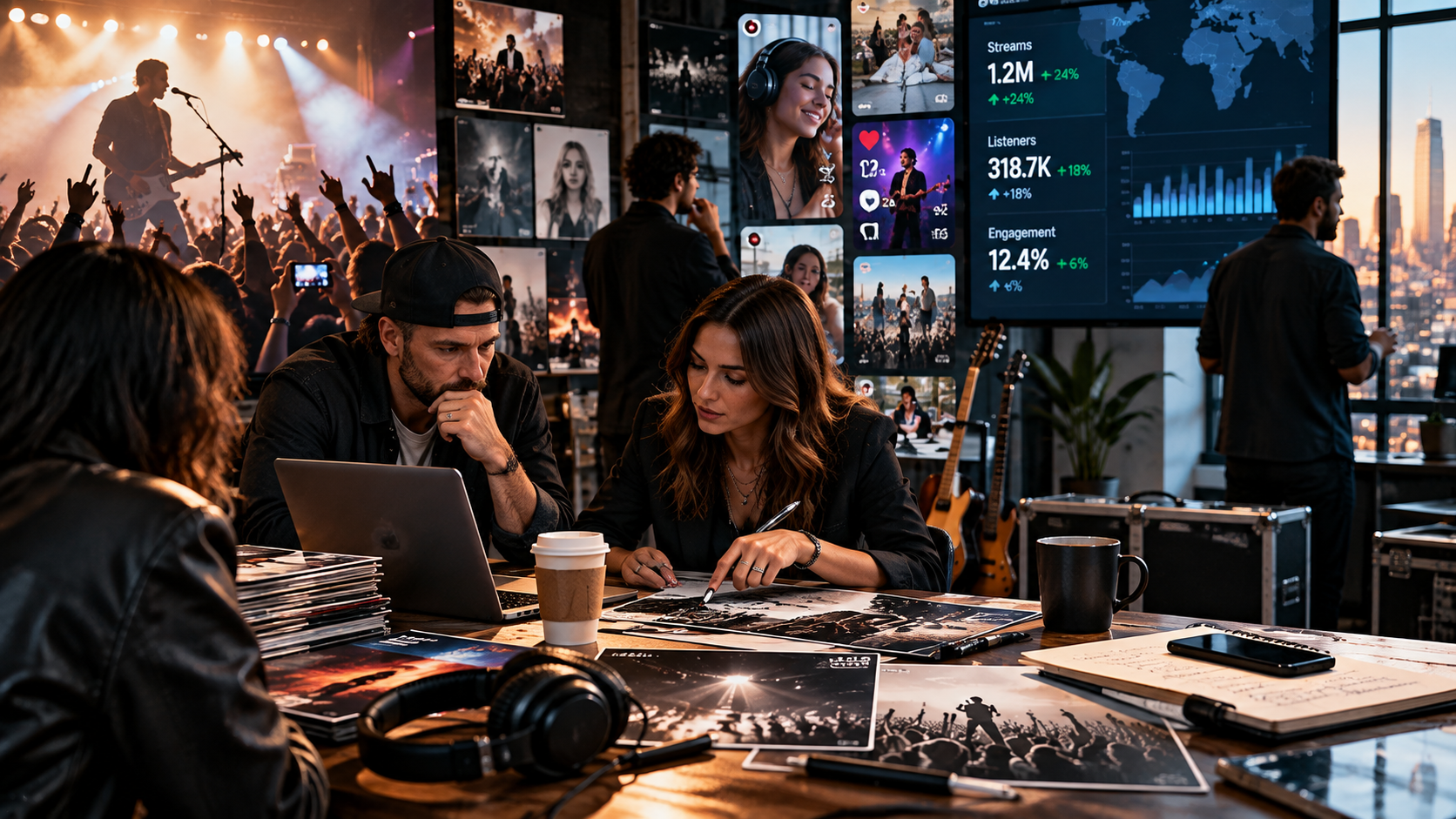 Music fans navigating live and digital music experiences as artists compete for attention in an increasingly crowded music industry.